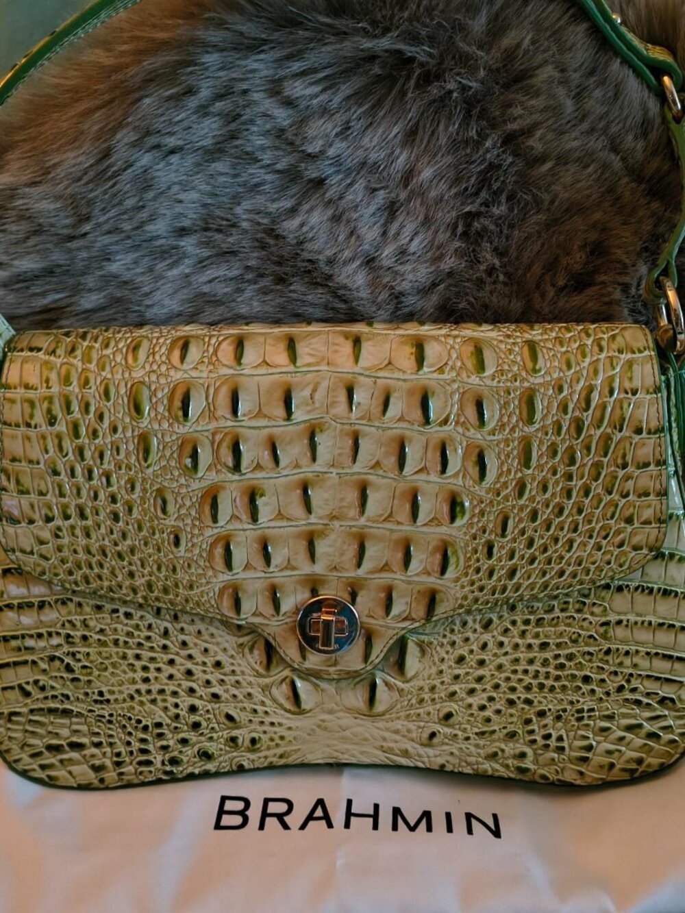 BRAHMIN Nerida Shoulder Bag, Fern - Picture 4 of 8
